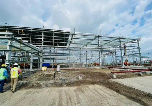 Industrial workshop building